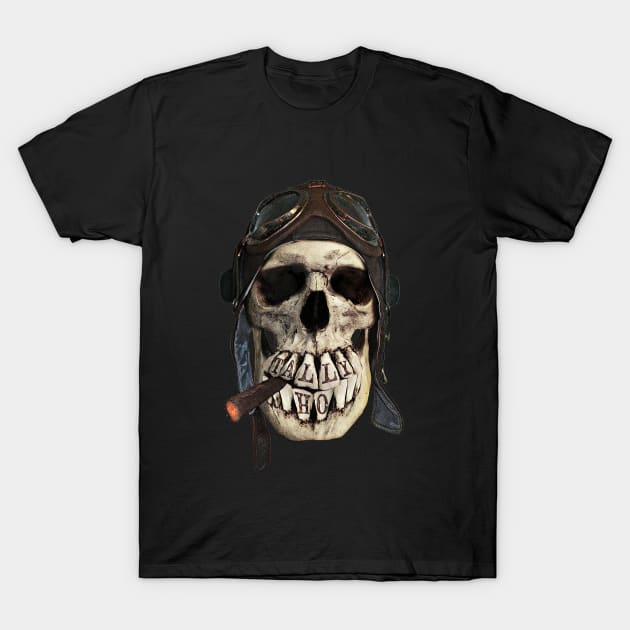 TALLY HO  (skull series 2 of 3) T-Shirt by LAZYJStudios